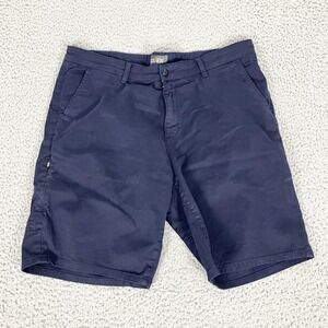 DU/ER Live Free Shorts Mens 38 Blue 10" Lightweight Stretch Chino Travel